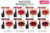رژ لب جامد matte moist نوت